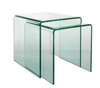 Habitat Gala Set of 2 Glass Nested Tables