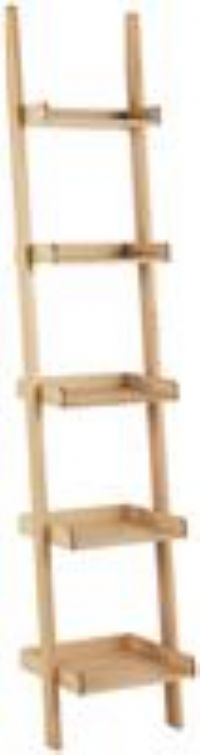 Habitat Jessie Oak Veneer Narrow Leaning Ladder Storage Unit.