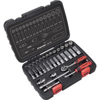 Sealey AK27480 Lock-On Socket Set, 1/4" Square Drive, 6PT Metric, 32 Pieces