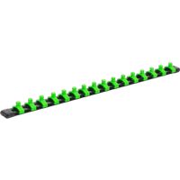 Sealey AK27052HV Socket Retaining Rail with 16 Clips, 1/4" Square Drive, 440mm Length