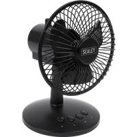 Sealey SFF6USB 6In Oscillating USB 3 Speed Desk Fan