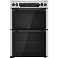 HOTPOINT HDM67V9DCX/UK 60 cm Electric Ceramic Cooker  Stainless Steel  Currys