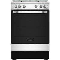 Hotpoint Hs67G2Pmxuk 60Cm, Single Gas Cooker With Gas Hob - Inox