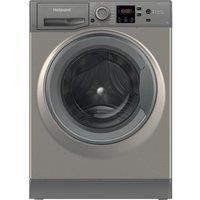 HOTPOINT Anti-stain NSWR 7469 GK UK 7 kg 1400 Spin Washing Machine - Graphite, Silver/Grey