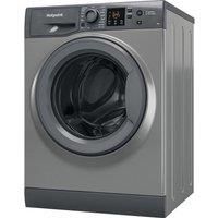 HOTPOINT Anti-stain NSWR 946 GK UK 9 kg 1400 Spin Washing Machine - Graphite, Silver/Grey