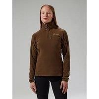 Berghaus Women/'s Prism 2.0 Micro Half Zipped Fleece Jacket, Bark, 12