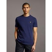 Lyle & Scott Men/'s Plain T-Shirt Navy S