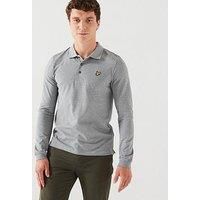 Lyle & Scott Lyle & Scott Long Sleeve Regular Fit Polo Shirt - Grey