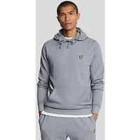 Lyle & Scott Men/'s Pullover Hoodie Mid Grey Marl XL