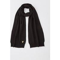 Lyle & Scott Plain Scarf True Black One Size