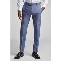 Antique Rogue Slim Fit Blue Raspberry Check Men's Trousers by Suit Direct