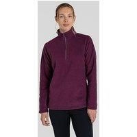 Craghoppers Womens Miska Vi Half Zip Fleece-Burgundy