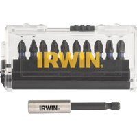 IRWIN Pozi Screwdriver Bit Set Impact Pro Performance 10 Piece IRWIW6062503