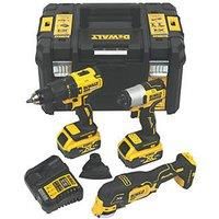 DeWalt DCK328P2T-GB 18V 2 x 5.0Ah Li-Ion XR Brushless Cordless 3-Piece Kit (128RG)