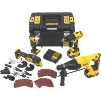 DeWalt DCK407P2T-GB 18V 2 x 5Ah Li-Ion XR Brushless Cordless 4 Piece Kit (746RG)