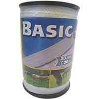 Stockshop Electric Fence Polytape White 20mm x 200m (2415F)