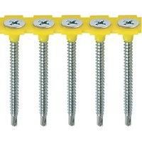 TIMco 00035COLLSD Collated Self Drilling Drywall Screw 3.5 x 35 - Zinc (Box of 1000)