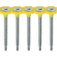 Collated Self Drilling Drywall Screws (Zinc) - Size: 3.5 x 45mm - 00045COLLSD Pack of: 1000