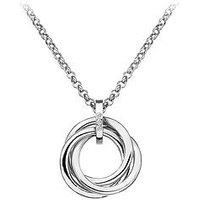 Hot Diamonds Sterling Silver Diamond Trio Ring Pendant