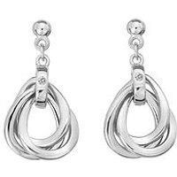 Hot Diamonds Trio Teardrop Earrings