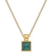 Hot Diamonds X Jac Jossa Revive Malachite Square Pendant