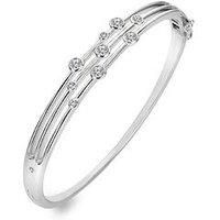 Hot Diamonds Silver Bangle DC188 - Tender Statement Bangle RRP £195