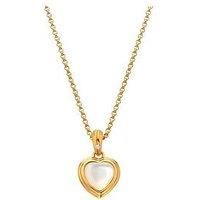 Hot Diamonds Hd X Jj Heart Pendant - Mother Of Pearl