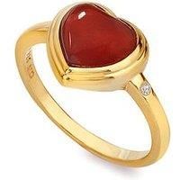 Hot Diamonds Hdxgem Heart Ring - Red Agate