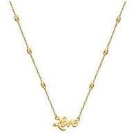 Hot Diamonds Hd X Tg Italic Name Necklace - Oval Bead Chain