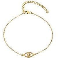 Hot Diamonds Hd X Tg Wt Eye Bracelet - Gold Plated