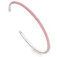 Hot Diamonds Hd X Tg Enamel Bangle - Pink