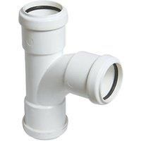 FloPlast Push-Fit Waste Fittings by Home Standard (White, 32mm Equal Tee)