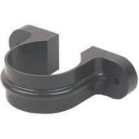 FloPlast 68mm Cast Iron Style Round Line Downpipe Clip - Black