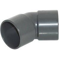 5 x Floplast uPVC Solvent Weld 32mm Waste Pipe Bends 135° Anthracite Grey