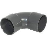 FloPlast Solvent Weld Waste Bend 92.5 Anthracite Grey 40mm 5 Pack (647KJ)