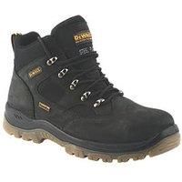 DeWalt Mens Safety Boots Black Leather Steel Toe Cap Waterproof Wide Fit UK12