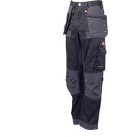 DEWALT Men/'s Harrison Pro Stretch Trousers Waist 29 Leg 42W, Black/Grey, UK