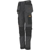 DeWalt Roseville Womens Work Trousers Grey/Black Size 14 29" L (162JE)