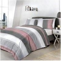 Fusion Duvet Cover and Pillow Case, 52% Polyester / 48% Cotton, Blush, Single