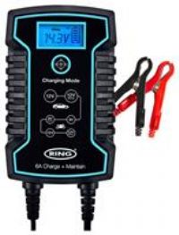 RSC806 Ring 6A Smart Battery Charger and Battery Maintainer LCD Display 6/12V