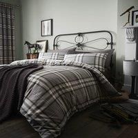 Catherine Lansfield Kelso Easy Care Single Duvet Set Charcoal