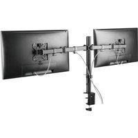 Proper Dual Arm Cantilever Desk Monitor Mount for 13" 19" 23" 24" 27" and 32" Monitors