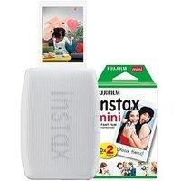 Fujifilm Instax Mini Link 3 Wireless Smartphone Photo Printer (Clay White) + 20 Shots