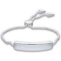 The Love Collection Sterling Silver Infinity Id Bolo Bracelet