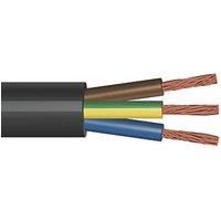 Time 2183Y Black 3-Core 0.75mm Flexible Cable 10m Coil (341PY)