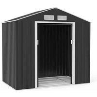 6' x 4' Lotus Hera Apex Metal Shed (1.91m x 1.21m)