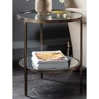 Adoi Metal Side Table  Bronze