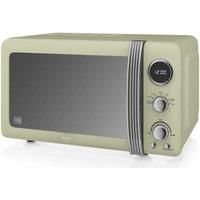 Swan Retro SM22030GN Free Standing Microwave Oven in Green