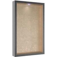 Abacus Pre-finished Metallic Bronze Effect Recessed Bathroom Storage Unit 420 x 350 x 180mm