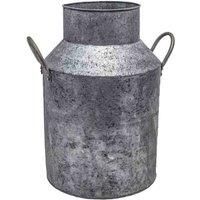 Ivyline Galvanised Milk Churn Planter